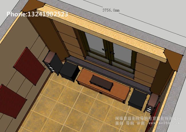 家庭影院設備擺位圖