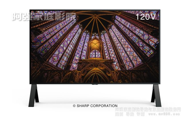 日本SHARP推出8K平板電視120英寸8M-B120C