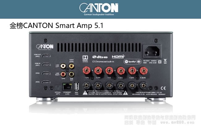 金榜無線AV放大器CANTON Smart Amp 5.1