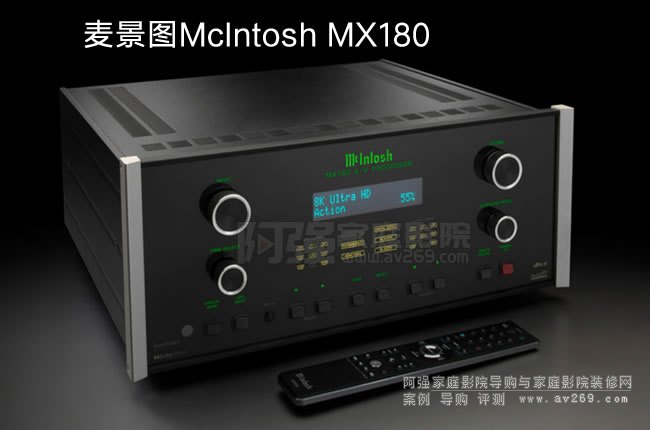 麥景圖McIntosh宣布推出MX180家庭影院前級處理器