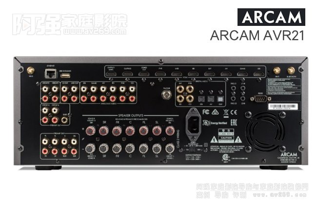 Arcam AVR21家庭影院功放,AB類16通道前級解碼輸出
