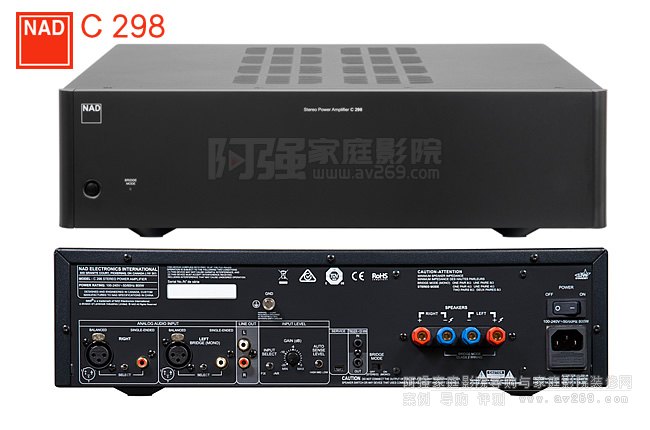 NAD C298���w���ţ�����185W���620W�󼉹��Ž�B