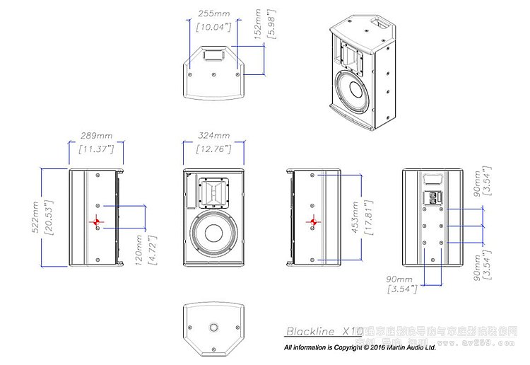 瑪田BLX10專業娛樂音箱,Martin Audio Blackline X10音箱